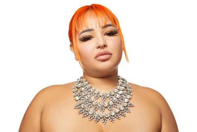 Black Diamond XXO, Crystal Bib Luxury necklace Multilayer Crystal Rhinestone Choker Necklace Women Party Wedding Jewelry - The Vertus Boutique 